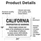 Signmission California Proposition 65 Warning Decal - Diesel Exhaust ANSI Sign, Vinyl Decal, 24in x18in, 2PK OS-2PACK-MISC-D-1824-L-19479 - alternate 5